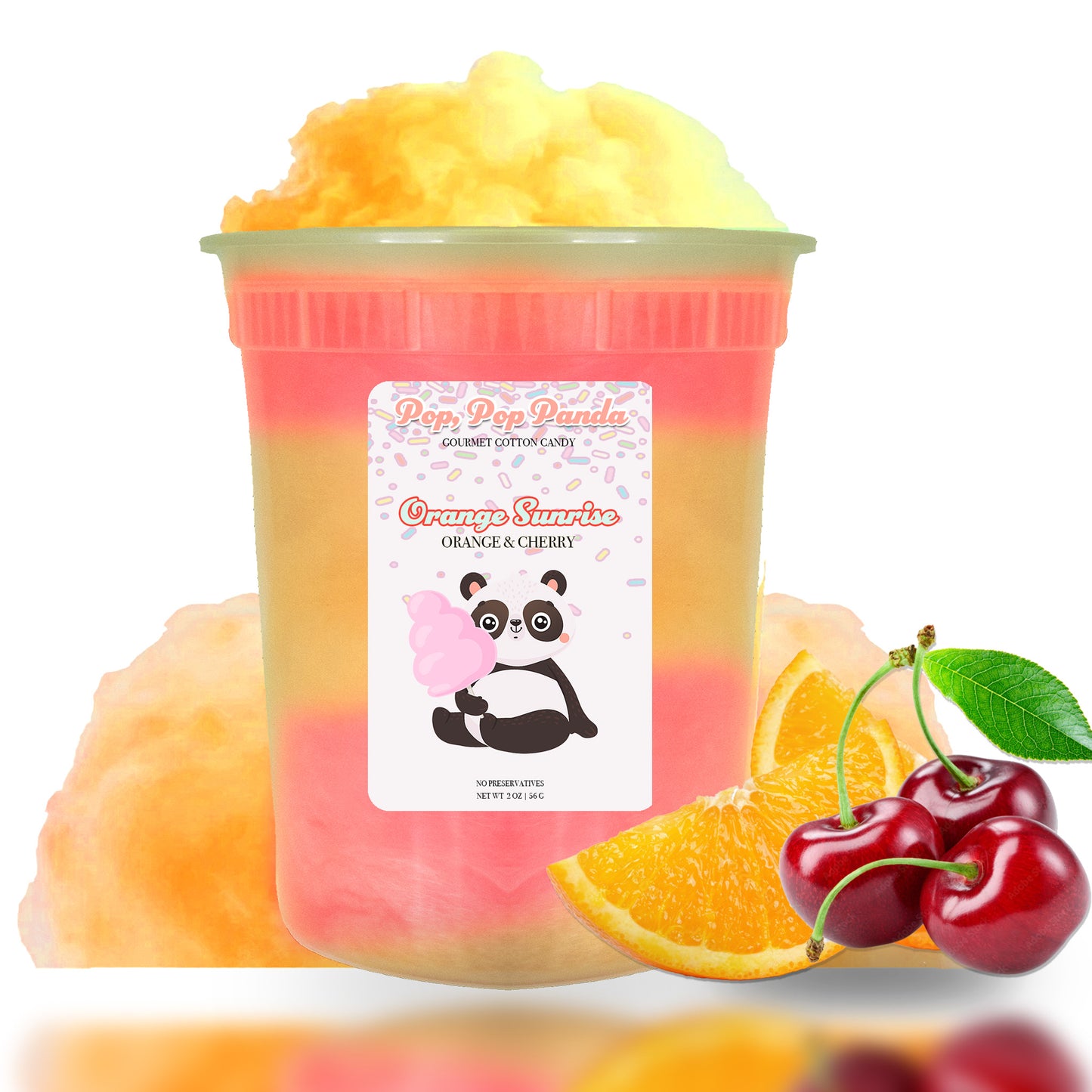 Orange Sunrise Cotton Candy | 2 oz