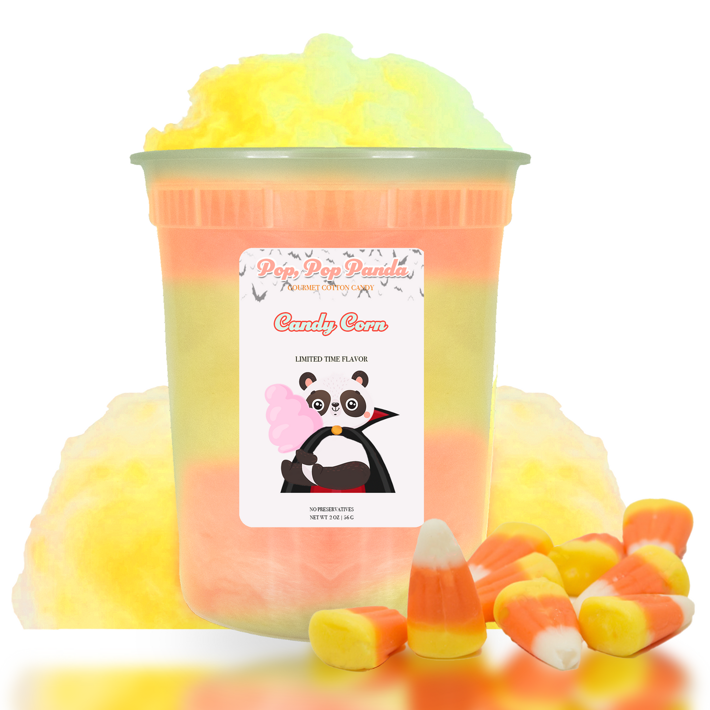 Candy Corn Cotton Candy | 2 oz