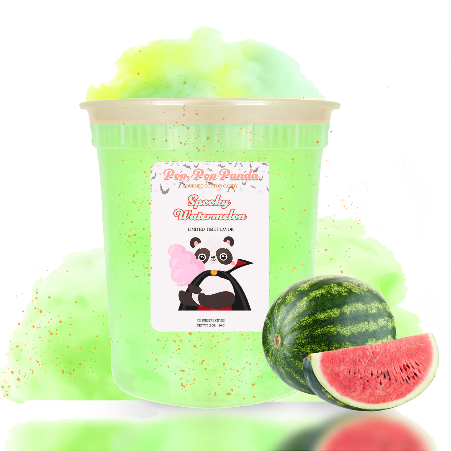 Spooky Watermelon Cotton Candy | 2 oz